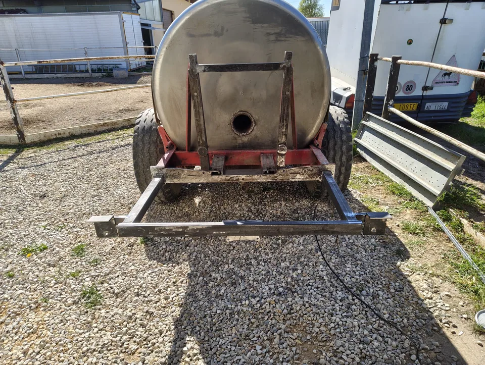 Rear of the tanker with the new support frame installed